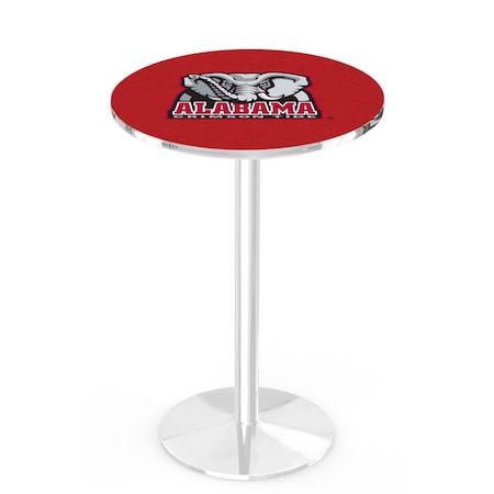 Holland Bar Stool Co 42" Chrome Alabama Pub Table, 36" dia. Top L214C4236AL-Ele