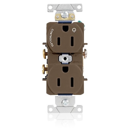 Leviton Dup Rec 15A 125V 1MCtrl Self-Gr Ivr 5262-S1