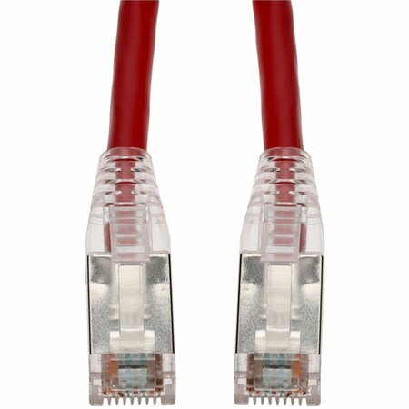 Add-On 60FT RED CAT 6 SHIELDED STP PVC ETHERNET CABLE SNAGLESS EASY CLEAR BOOT RJ-45 ADD-60FCAT6S-RD