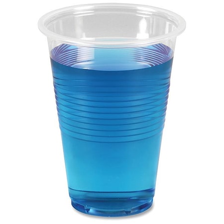 Zoro Select Translucent Plastic Cold Cups, 16 oz, PK50 BWKTRANSCUP16PK