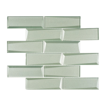 Andova Tiles Daazen 2 in. x 6 in. Glass Mosaic Wall Tile Andova Tiles