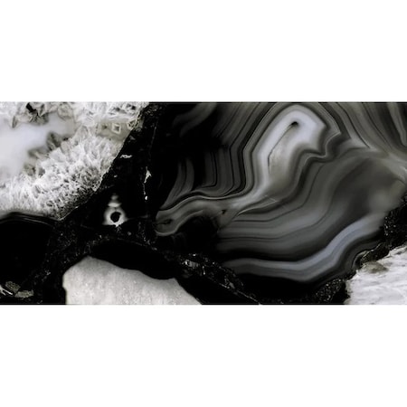 Apollo Tile Splendor 24x48 Black Porcelain Large Format Natural Agate Wall and Floor Tile (15.5 sq ft/case), 2PK IMPAGTBLK2448