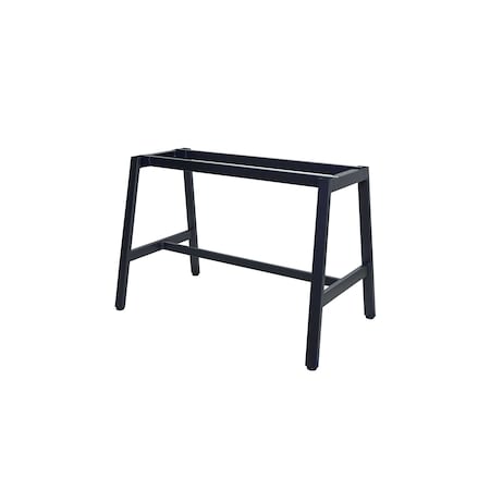 Bfm Seating Atlas A-Frame 30 x 72in Dining Height Table Base - Sand Black TBA2-3072