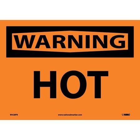 Nmc Warning Hot Sign, W428PB W428PB