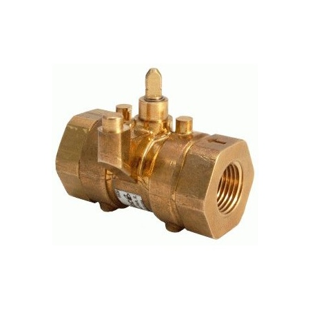 Schneider Electric SpaceLogic. Ball Valve. 1/2in. 2-Way. Brass Trim. 1.2 Cv. 130 psi Close Off VBB2N02