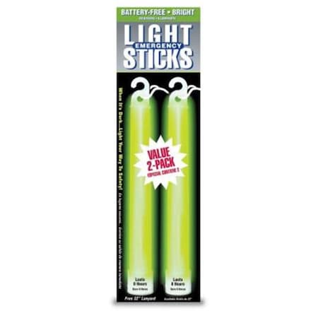 Ready America Ready Amer 27217 Green 8 Hour Lightstick, 2PK R6E-27217