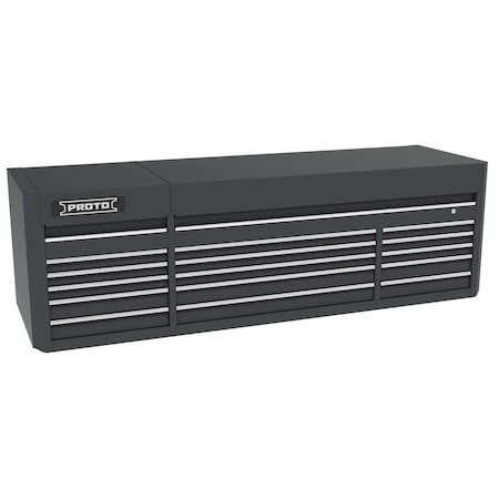 Proto 550 Series Top Chest, 15 Drawer, Dual Black, Steel, 88 in W x 27 in D x 27-1/4 in H J558827B-15DB