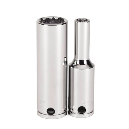 Williams 3/8" Drive, 5/16" SAE Socket, 12 Points, Deep , 5/16, 3/8" Dr. JHW31410-TH