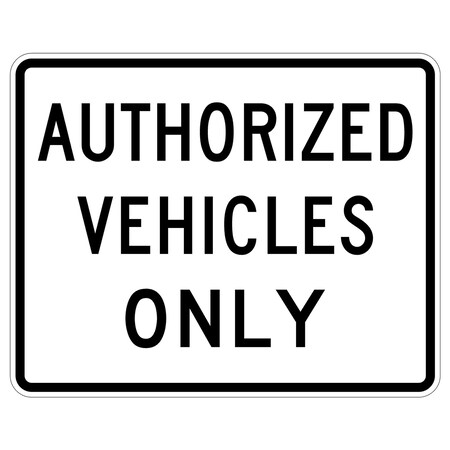 Sign Solutions Usa Traffic Sign, 30 in Width, Aluminum Sign, Horizontal Rectangle DUS12DWT3024R5-11