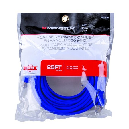 Monster Cable Just Hook It Up 25 ft. L Category 5E Networking Cable 140271-00