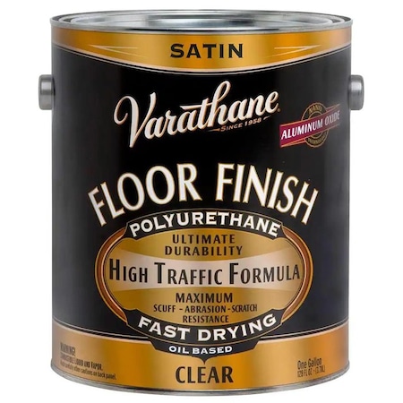 Varathane Gal Rust-Oleum Clear Oil Based Premium Floor Finish, Satin, Low-VOC 242608