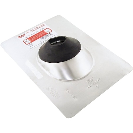 Hercules No-Calk Series Roof Flashing, 12-1/2 in OAL, 9 in OAW, 2 in Pipe, Aluminum 12936