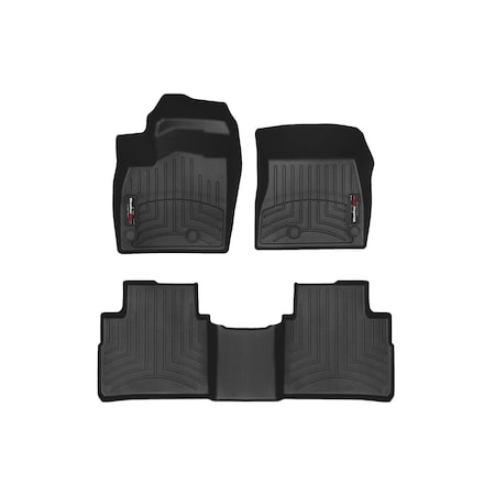Weathertech Black, Front and Rear Floorliners 441644-1-2