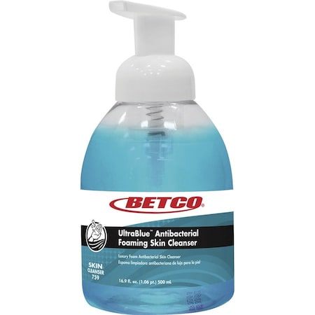 Betco 16.91 fl oz Foam Ultra Blue Antibacterial Skin Cleanser BET7590900