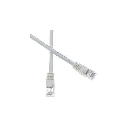 Cable Wholesale Shielded Cat6 White Ethernet Patch Cable, F/UTP, Snagless/Molded Boot, POE Compliant, 1 foot 10X8-59101