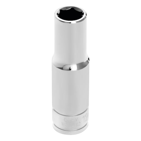 Performance Tool 1/2 In Dr. Deep Socket 12Mm Socket Dp 12Mm, W32412 W32412