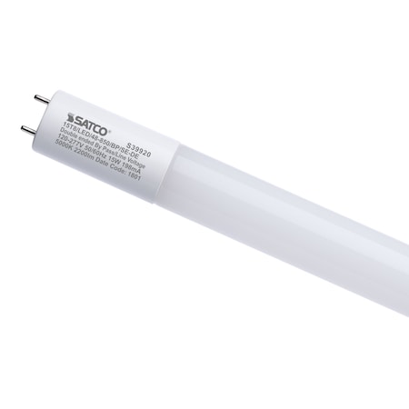 Satco 15W 4 Foot T8 LED 5000K CCT Medium Bi Pin Base Ballast Bypass Sngle or Double Ended Wiring 120-277V S39920
