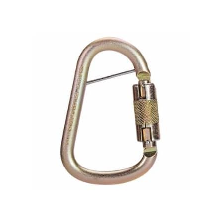 Msa Safety Steel Carabiners, 1 in, Anchorage; Silver 454-10089207