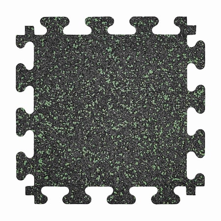 Southern Oaks 18in x 18in Rubber Tiles & Edges with Seafoam Flake 49236