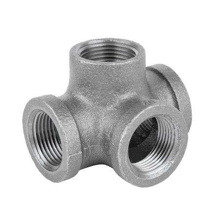 Stz Industries 1/2 in. FIP each X 1/2 in. D FIP 1/2 in. D FIP Black Malleable Iron Side Out Tee 310 SOT-12