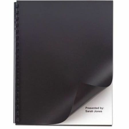 Gbc Presentation Covers, Blk, 11 x 8-1/2, PK50 2514493P