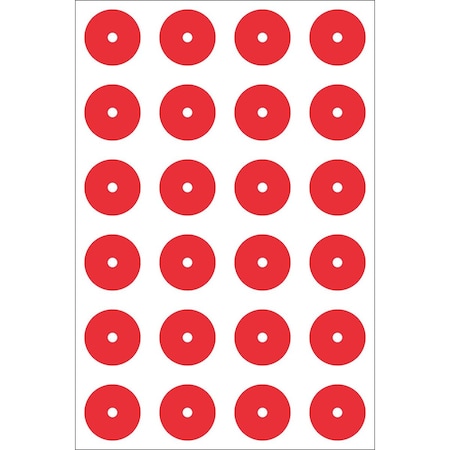 Accuform GAUGE MARKING DECALS 1 12 in COLOR RED GML101RD