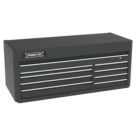 Proto 550 Series Top Chest, 8 Drawer, Dual Black, Steel, 66 in W x 27 in D x 27 in H J556627B-8DB