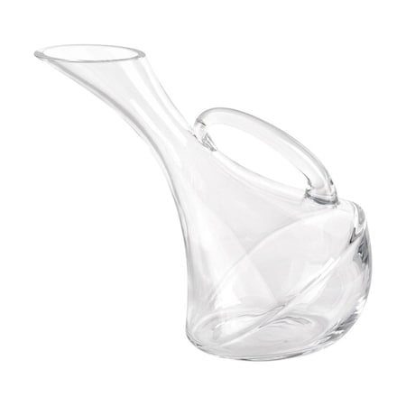 Homeroots Mouth Blown Glass Wine Carafe 32 Oz 375895