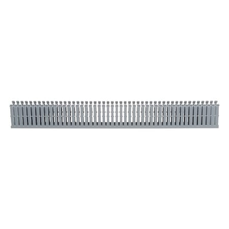 Panduit Wire Duct, Narrow Slot, Gray, 1.26 W x 3 D F1X3LG6