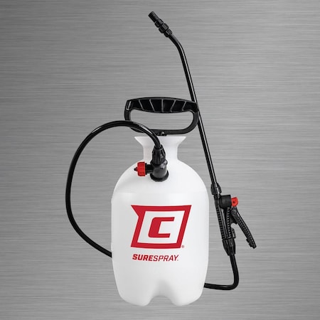 Chapin 1 gal Handheld Sprayer, Poly, 34 in L Hose, 12 in L Wand, Cone Nozzle Spray Pattern, 60 psi Max 20000