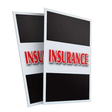 Signmission Insurance, Plastic Signs Only 24 Inch x 36 Inch, Corrugated Plastic, 2PK CSB-2436-2PACK-Insurance