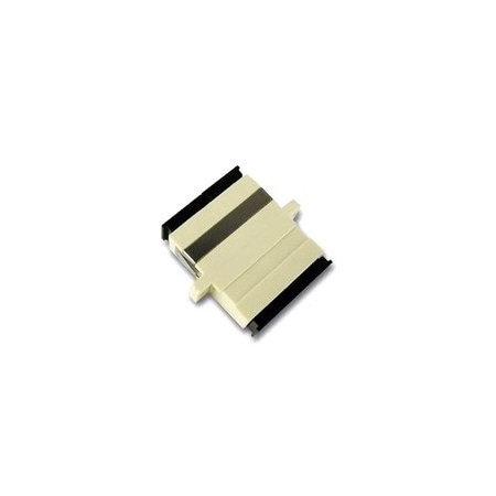Cable Wholesale Fiber Optic Coupler, SC/SC Female, Duplex, Plastic Housing 31F2-CC410