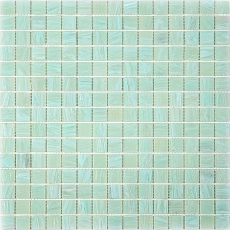 Apollo Tile Celestial 12inx12in Glossy Light Pistachio Green Glass Mosaic Wall and Floor Tile 20 sqft/cs, 20PK APLST88GN443A