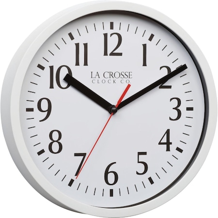 La Crosse Technology 8'' White Basics Analog Wall Clock 404-3020W