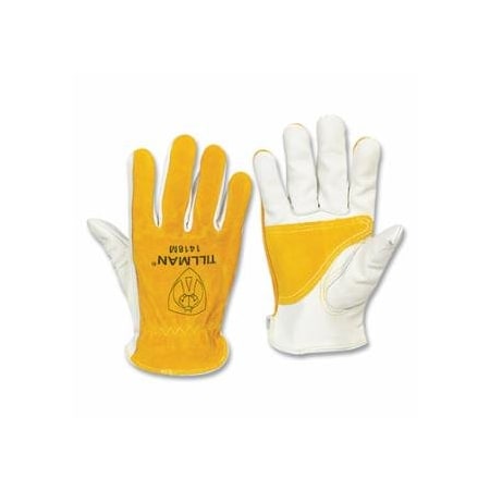 Tillman Drivers Gloves, X-Large, Cotton Stitching/Top Grain and Split Cowhide, Unlined, Bourbon, 12PK 724-1418XL