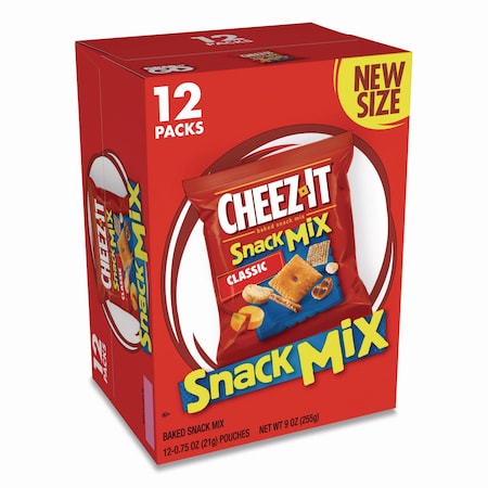 Cheez-It Snack Mix, Classic Cheese, 0.75 oz Bag, 12PK KEE11719