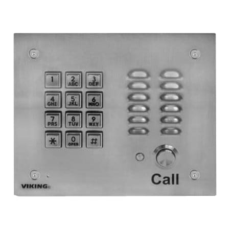 Viking Electronics K-1700-3-EWP Emergency Phone - 5.5" Height x 6.5" Width x 2.6" Depth K-1700-3EWP