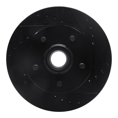 Dynamic Friction Co DFC Brake Rotor - Drilled and Slotted - Black 633-48022R