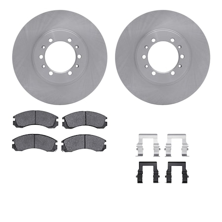 Dynamic Friction Co DFC Brake Rotor with 5000 Brake Pads and Hardware Kit 6512-72278
