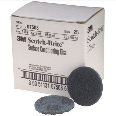 3M Blue 2" Scotch-Brite (25discs) Surf Cond 3M07508