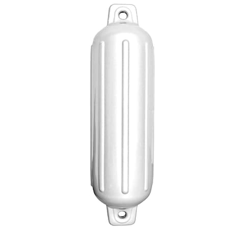 Bookazine Storm Gard Inflatable Vinyl Fender - White - 8.5 x 27 in. TI2942688