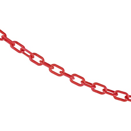 Mr. Chain 3/4" x 25' Red Plastic Safety Chain 00005-25