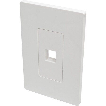 Tripp Lite Single-Gang 1-Port Wallplate Keystone Cat5/6 USB/HDMI/DP/RCA TAA N080-101