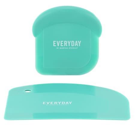 Martha Stewart Everyday Drexler 2 Piece Polypropylene Scraper Set in Turquoise 141052.02