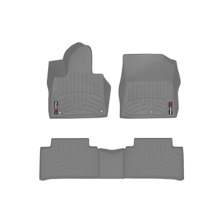 Weathertech Grey, Front and Rear Floorliners 461650-1-2