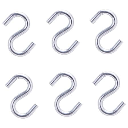 Prosource S-Hook, 10 lb Working Load, 5/64 in Dia Wire, Steel, Zinc LR-378-PS