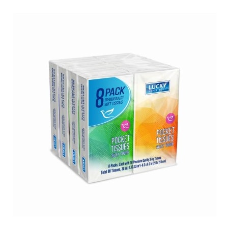 Lucky Super Soft 8CT Soft/Silk Tissues 12271-24