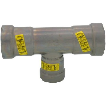 Viega MegaPressG tee P1 1.25 P2 1.25 P3 1 carbon steel zinc-nickel coating 25351