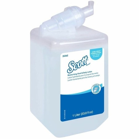 Scott Control Moisturizing Hand and Body Lotion, Fresh Scent, 1 L Bottle 35362