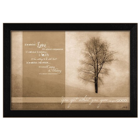 Homeroots Its About Love 2 Black Framed Print Wall Art 405200
